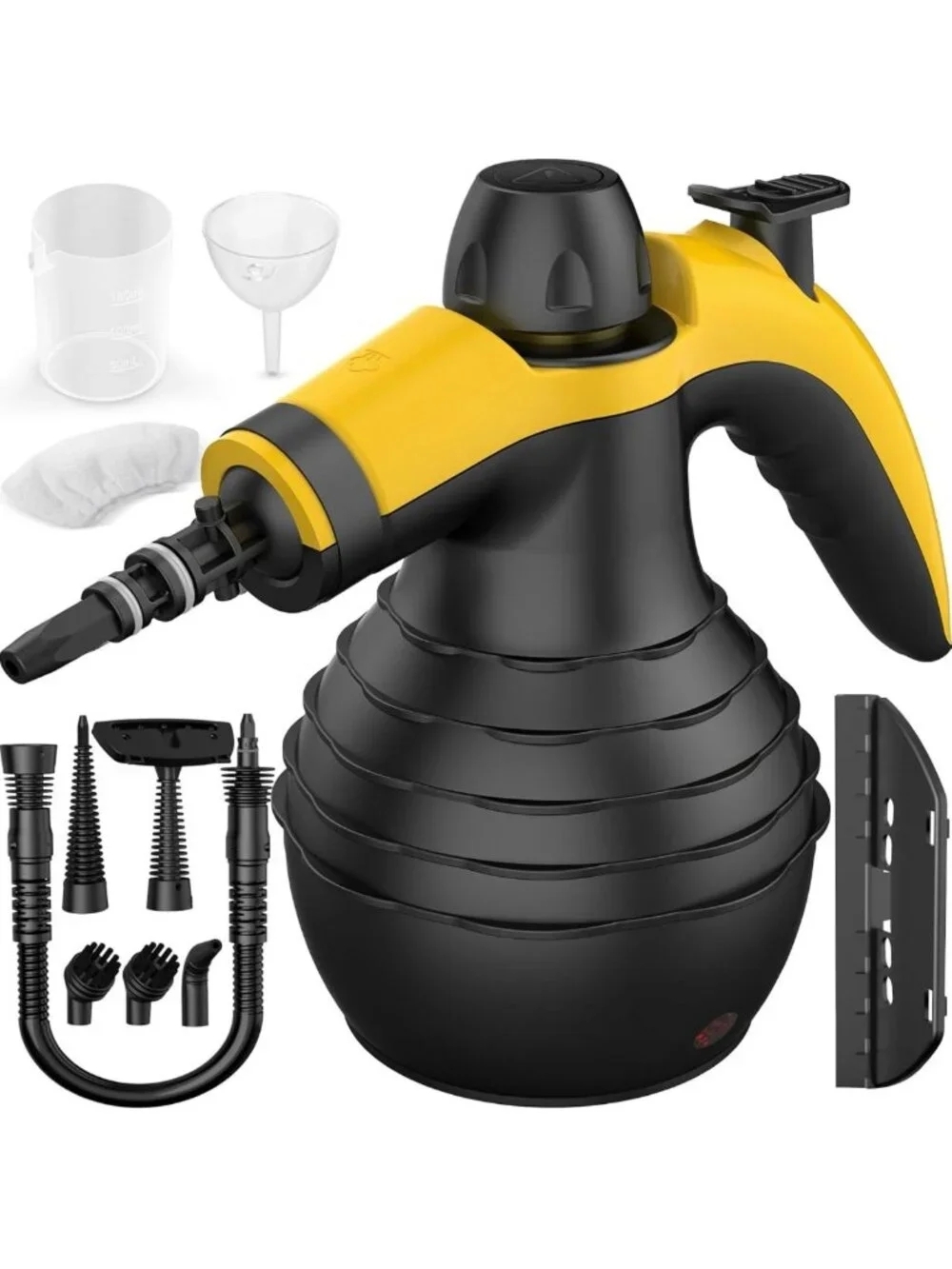Powerful Handheld Steam Cleaner with 10 Accessories & Safety Lock for Home & Car